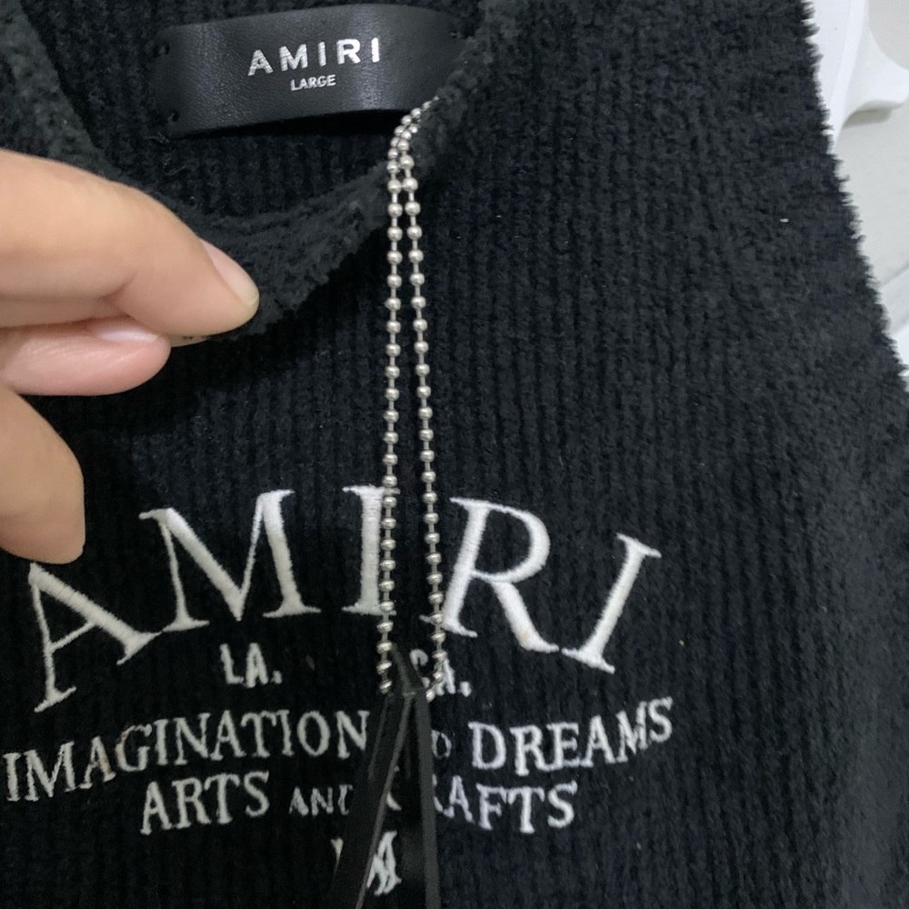 AMIRI Black Ribbed Bodycon Mini Dress - Picture 5 of 8